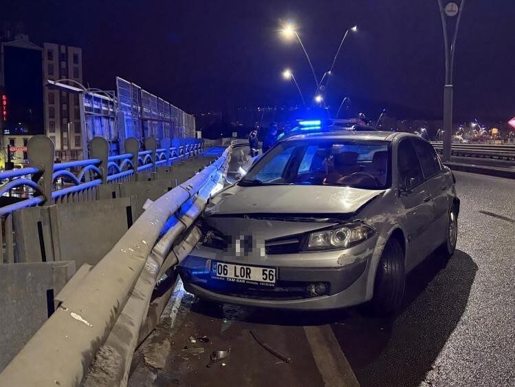 Melikgazi ilçesinde meydana gelen trafik kazasında sürücü, direksiyon hakimiyetini kaybederek