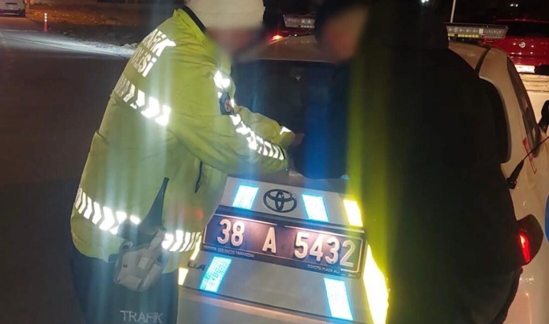 Kayseri’de 12-18 Mart tarihleri arasında polis ekipleri tarafından trafik denetimi