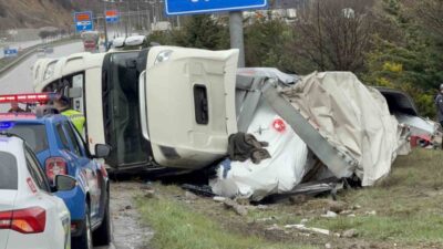 Almanya’dan Türkmenistan’a soğutucu ekipman taşıyan Polonya plakalı bir tırın, Samsun’un