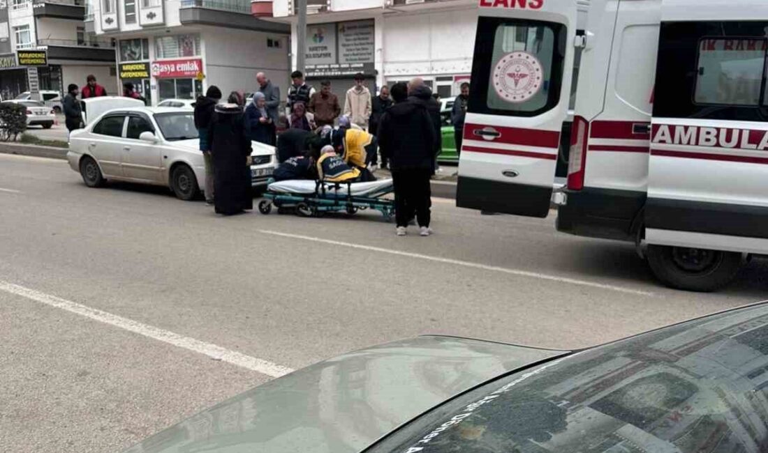 Akyurt ilçesinde bir kişinin, Nurettin Cankurtaran Caddesi’nde bir otomobilin çarpması