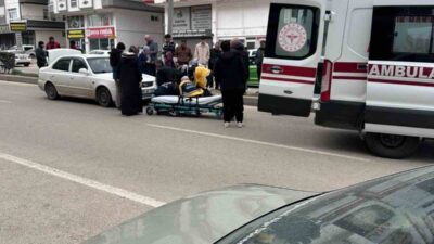 Akyurt ilçesinde bir kişinin, Nurettin Cankurtaran Caddesi’nde bir otomobilin çarpması