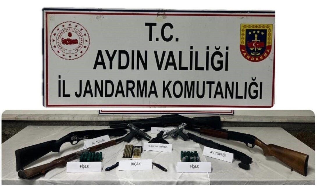 Çine ilçesindeki bir asker eğlencesinde silahla havaya ateş edilmesi sonucunda
