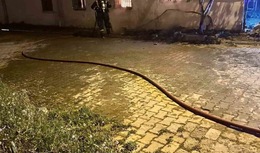 Aydın’ın İncirliova ilçesinde bulunan bir müstakil evde çıkan yangın, itfaiye