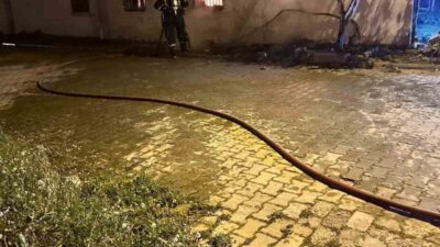 Aydın’ın İncirliova ilçesinde bulunan bir müstakil evde çıkan yangın, itfaiye