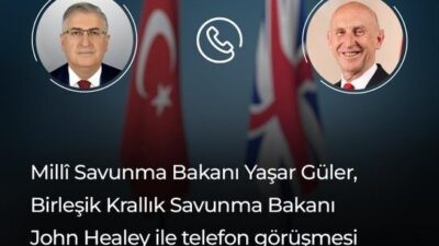 Türkiye’nin Milli Savunma Bakanı Yaşar Güler, Birleşik Krallık Savunma Bakanı