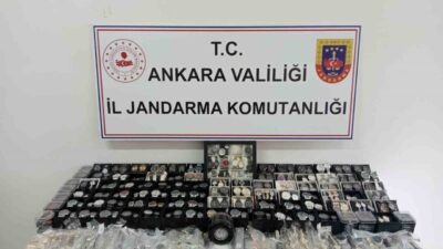 Ankara’da, kaçakçılıkla mücadele kapsamında düzenlenen operasyonlarda kaçak tütün, sigara, gıda