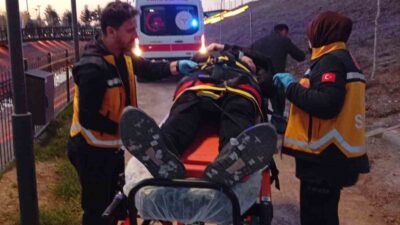 Batman şehrinde meydana gelen bir olayda bir kişi merdivenlerden düşerek