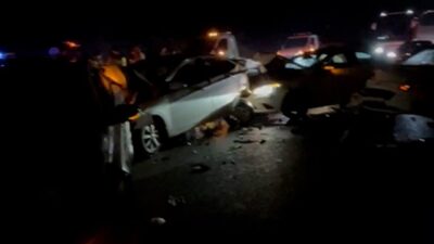 TEM Otoyolu’nun Bolu kesiminde bayram tatili dönüşü yaşanan zincirleme trafik