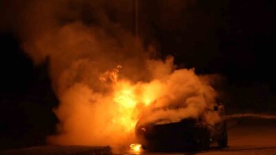 Kırıkkale’de, gece saatlerinde meydana gelen olayda seyir halindeki bir LPG’li