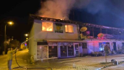Bilecik’in Bayırköy beldesinde meydana gelen yangında bir ev kullanılamaz duruma