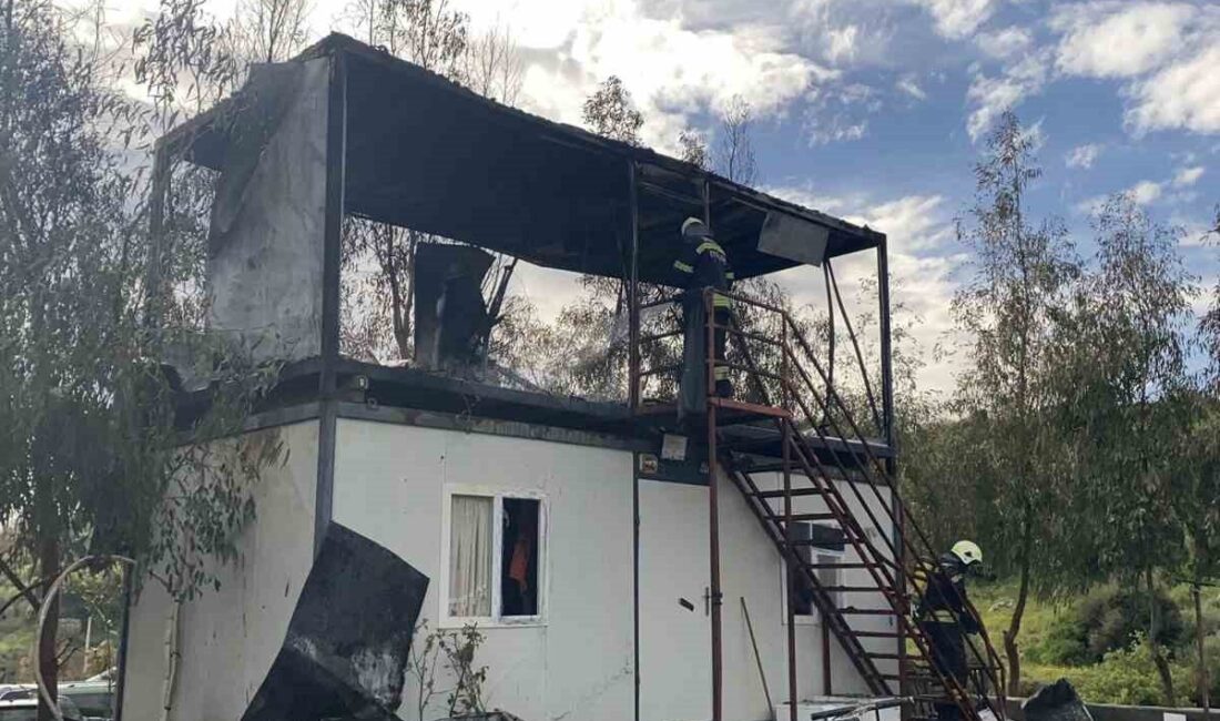Muğla’nın Bodrum ilçesinde bir konteynerde yangın çıktı. Dereköy Mahallesi’nde meydana