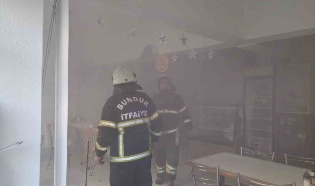 Burdur’da bir pide salonunda doğalgaz sıkışması sonucu meydana gelen patlamada