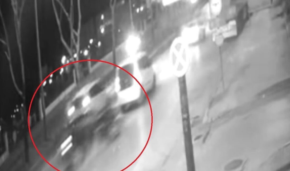 Bursa’nın Osmangazi ilçesinde meydana gelen feci bir kaza, güvenlik kamerasına