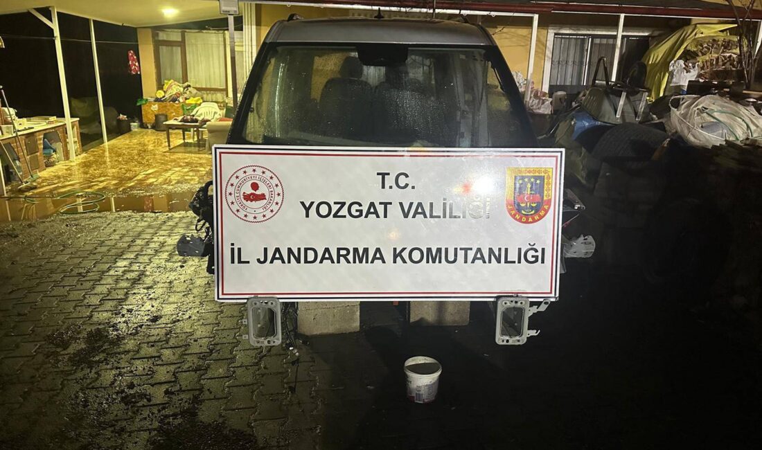 Yozgat Cumhuriyet Başsavcılığı koordinesinde yürütülen soruşturma kapsamında, çalıntı araçlara yönelik
