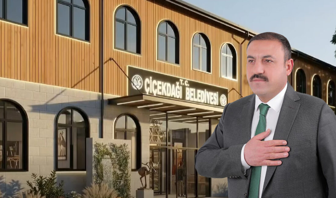 Çiçekdağı’nda eski belediye avlusu modern bir yaşam merkezine dönüşüyor. Çiçekdağı