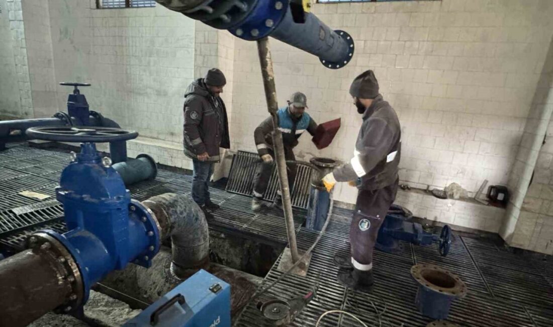 Çorum Belediyesi, içme suyu altyapısını güçlendirmek için Eskice Pompa İstasyonu’nda