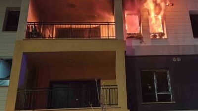 Hatay’ın Defne ilçesine bağlı Hancağız Mahallesi’nde bulunan bir apartman dairesinde
