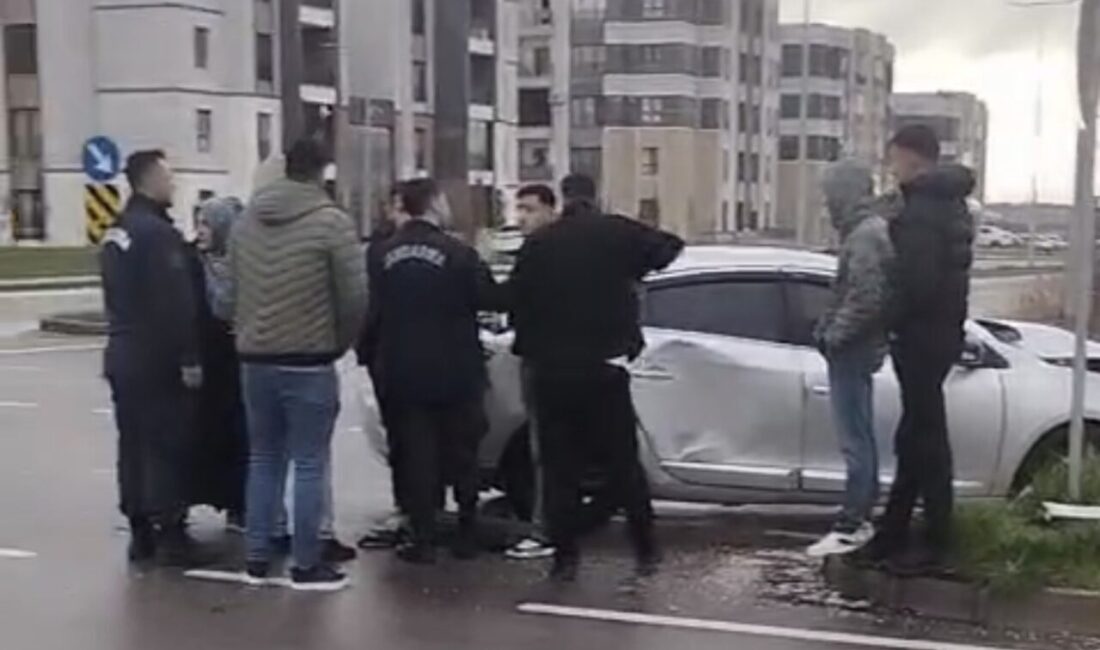 Diyarbakır’ın Bağlar ilçesine bağlı Oğlaklı Mahallesi girişinde hafif ticari araç