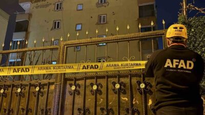 Diyarbakır’ın Bağlar ilçesinde bulunan bir binada kolonlarda ses çatlaması tespit