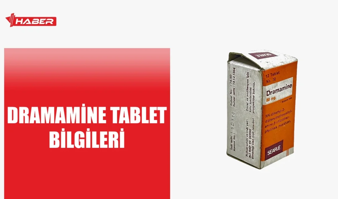 Dramamine, hareket tutması ve bulantı giderici bir ilaçtır. Etken maddesi