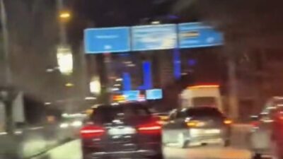 Elazığ’da bir sürücü, Zübeyde Hanım Caddesi’nde makas atarak trafikte tehlike