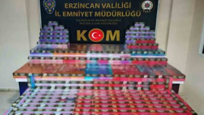Erzincan’da yapılan operasyonda sigara ve tütün kaçakçılığı suçlamasıyla gözaltına alınan