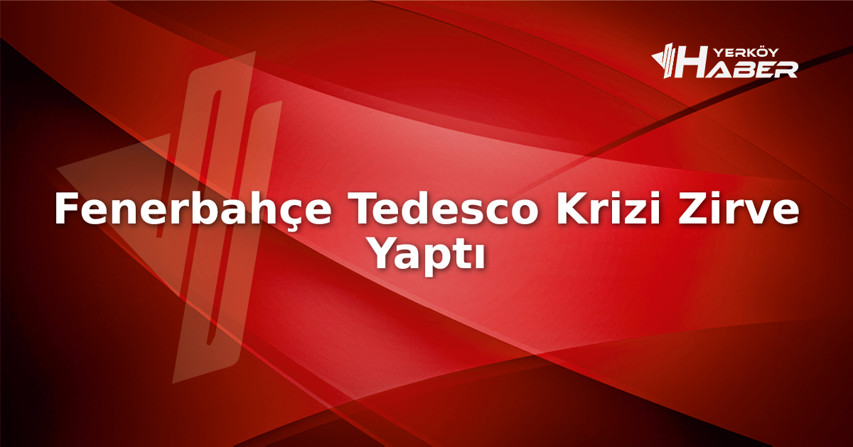 Fenerbahçe'de Tedesco krizi zirve yaptı. Yönetimin açıklama yapması bekleniyor. Detaylar