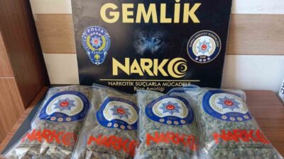 Gemlik’te son bir ay içinde gerçekleştirilen operasyonlarda uyuşturucu kaçakçılarına yönelik