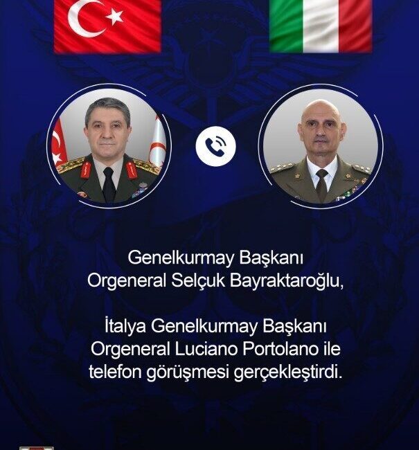 Türk Genelkurmay Başkanı Orgeneral Selçuk Bayraktaroğlu, İtalya’nın Genelkurmay Başkanı Orgeneral