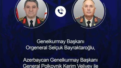 Türkiye’nin Genelkurmay Başkanı Orgeneral Selçuk Bayraktaroğlu, Azerbaycan Genelkurmay Başkanı General