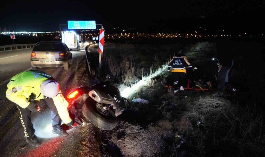 Kırıkkale’de, bir dayı ile yeğenin motosikletleriyle peş peşe seyretmeleri sonucu