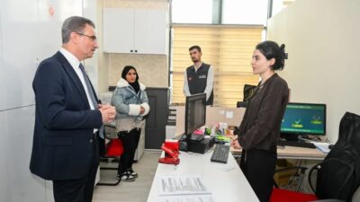 Erzurum Valisi Aydın Baruş, bugün Erzurum İl Göç İdaresi Müdürlüğü’nü