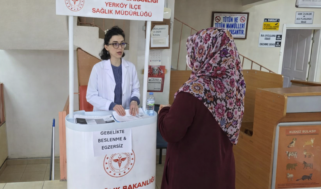 Yerköy İlçe Sağlık Müdürlüğü tarafından yürütülen Çocuk, Ergen, Kadın ve
