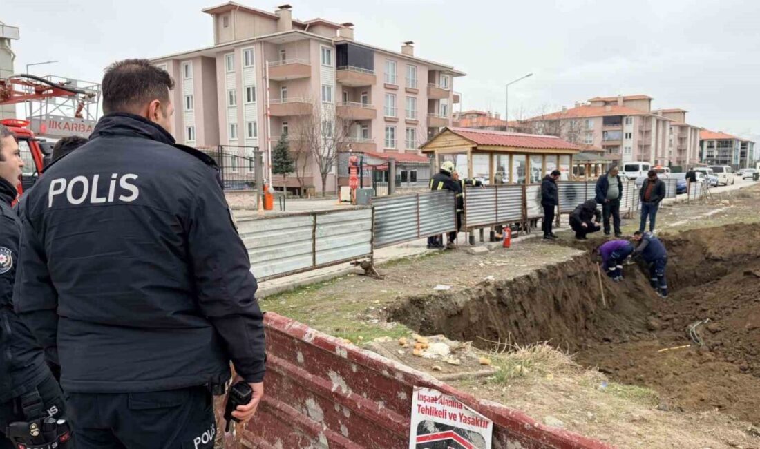 Erzincan’ın Mimar Sinan Mahallesi’nde devam eden bir inşaat sırasında meydana