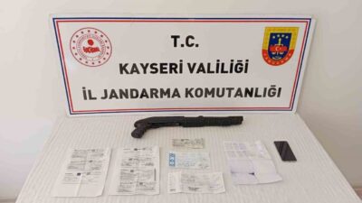 Kayseri’de jandarma ekiplerince gerçekleştirilen operasyonda tefecilik suçlamasıyla aranan bir kişi