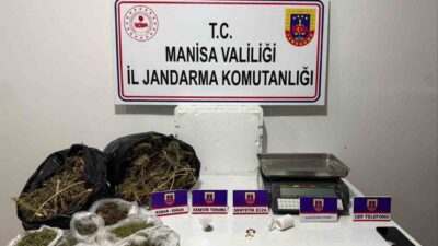 Manisa’nın Sarıgöl ve Alaşehir ilçelerinde gerçekleşen bir operasyonda uyuşturucu madde
