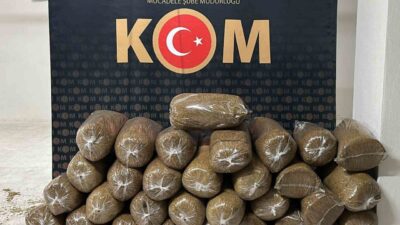 Kırşehir’de, polis 200 kilogram kıyılmış tütünün ele geçirildiği bir operasyon