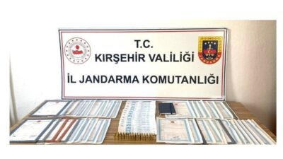 Kırşehir’de, Jandarma ekipleri tarafından tefecilik yaptığı tespit edilen kişilere yönelik