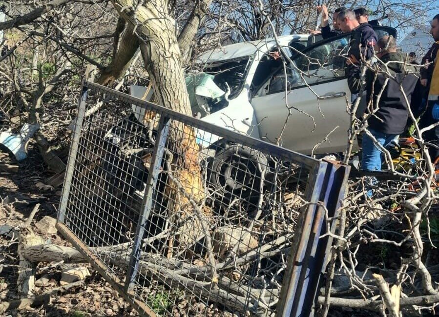Aydın’ın Bozdoğan ilçesinde meydana gelen trafik kazasında, otomobilin kontrolünden çıkarak