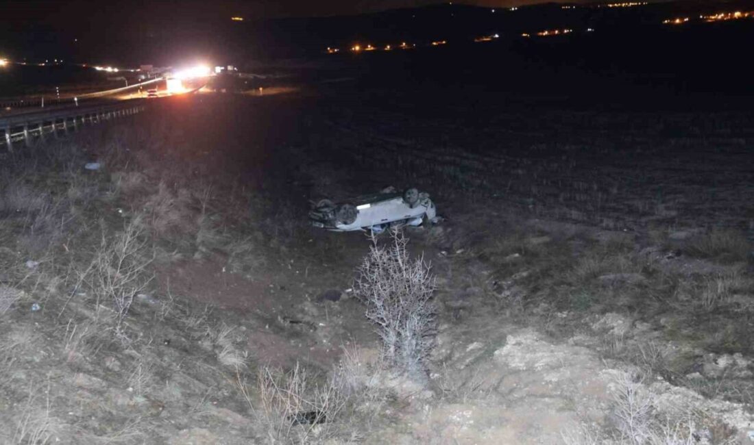 Nevşehir’de meydana gelen bir trafik kazasında bir otomobilin kontrolünden çıkarak