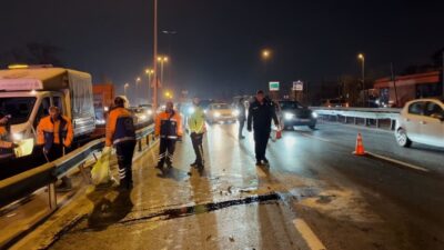 İstanbul Küçükçekmece ilçesinde meydana gelen zincirleme kazada bir kişi yaralandı.