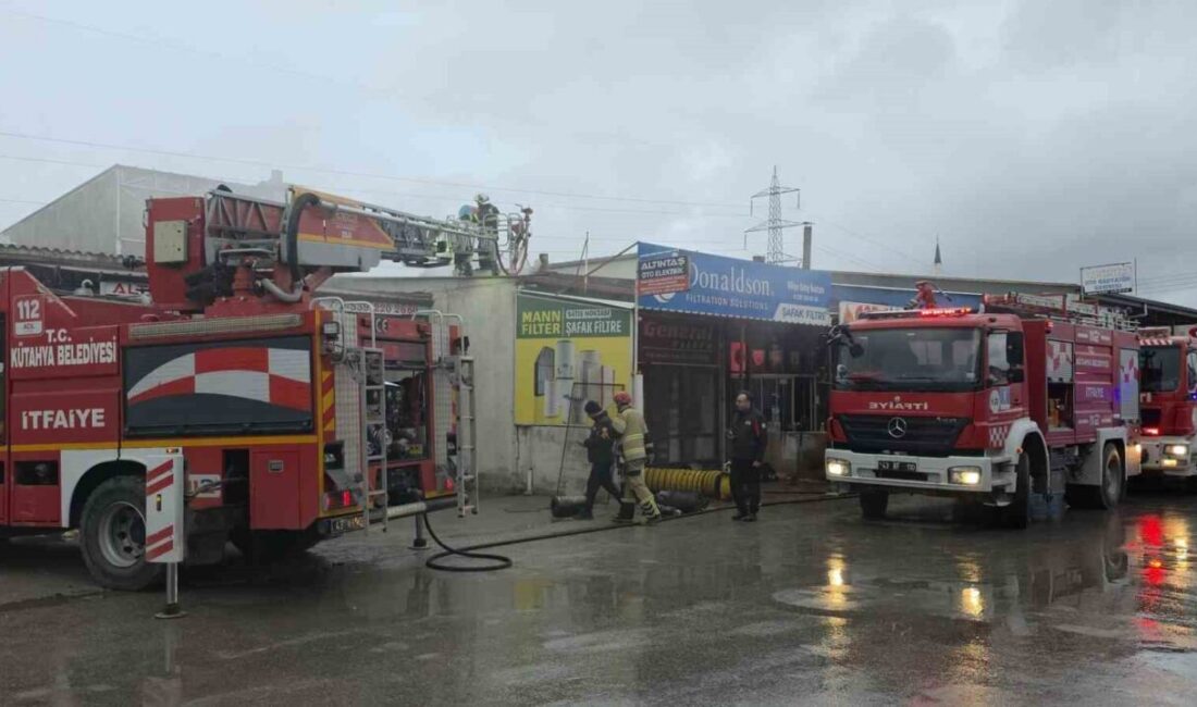 Kütahya Fatih Sanayi Sitesi’nde faaliyet gösteren bir iş yerinde meydana