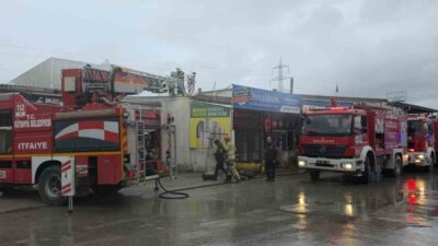 Kütahya Fatih Sanayi Sitesi’nde faaliyet gösteren bir iş yerinde meydana