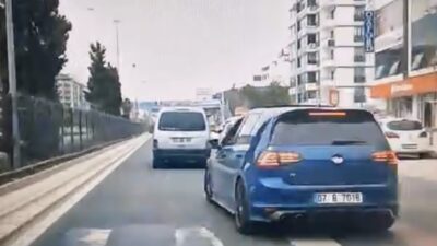 Elazığ’da, trafiği tehlikeye sokacak şekilde makas atan bir sürücüye 90