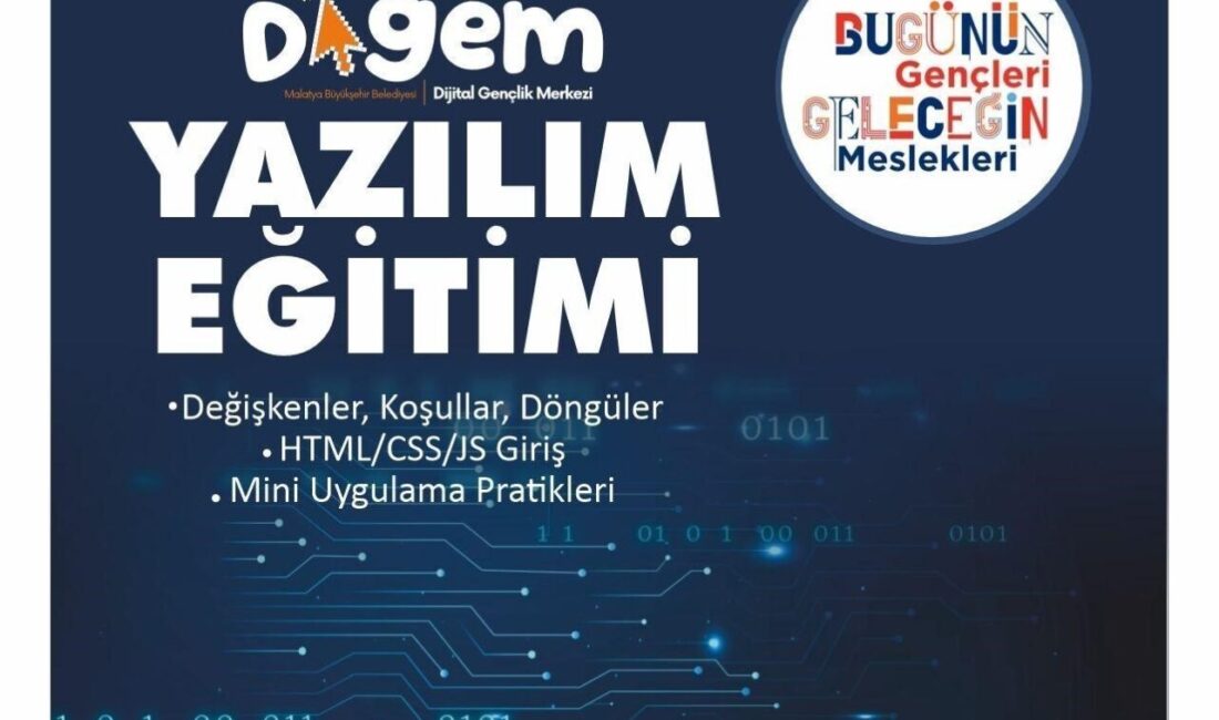 Malatya Büyükşehir Belediyesi, gençlere yönelik temel bilgisayar ve robotik kodlama