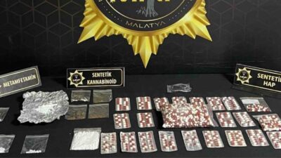 Malatya’da, Narkotik Suçlarla Mücadele Şube Müdürlüğü ekipleri tarafından gerçekleştirilen operasyonda
