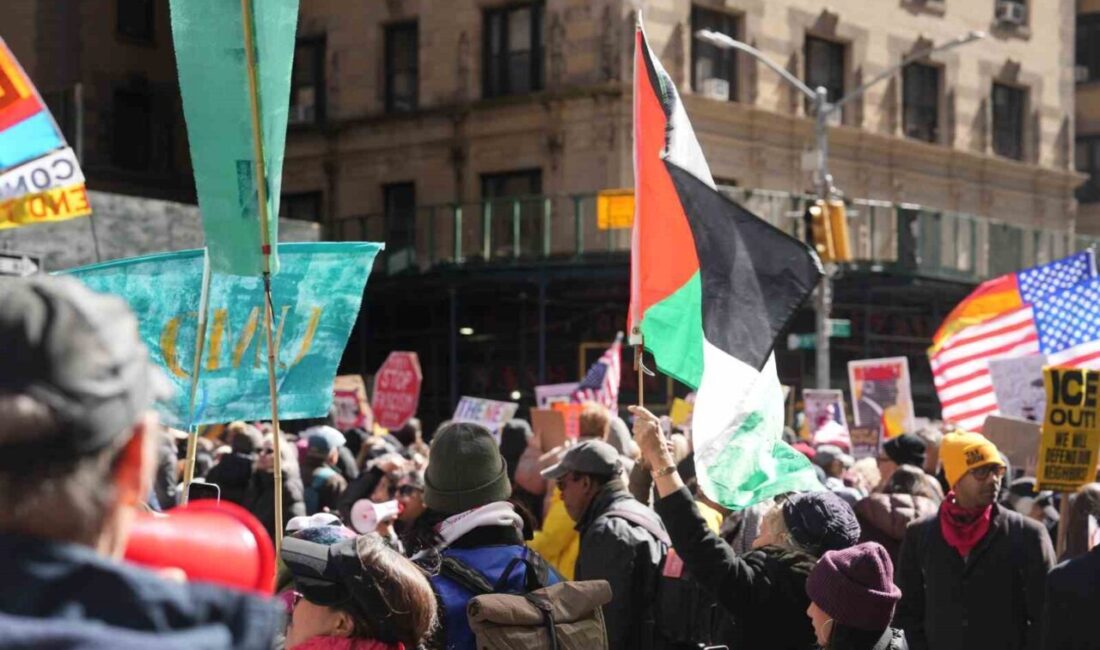 New York’un Manhattan bölgesinde ABD Başkanı Donald Trump’a karşı düzenlenen