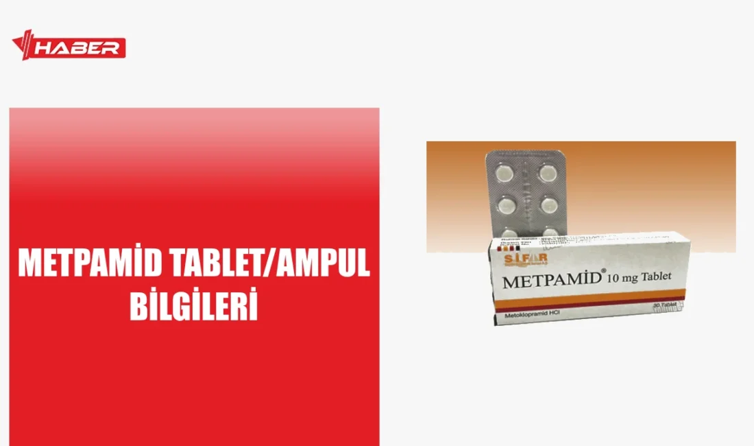 Metpamid, mide bulantısı ve kusmayı önleyen bir ilaçtır. Metoklopramid içerir.