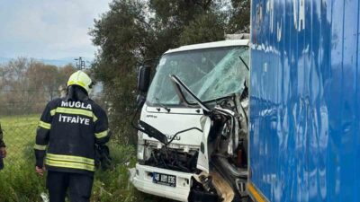 Muğla’nın Milas ilçesine bağlı Damlıboğaz Mahallesi’nde meydana gelen bir trafik