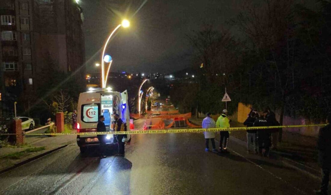 Kocaeli’nin Gebze ilçesinde trafiğe kapatılan bir yolda meydana gelen kazada